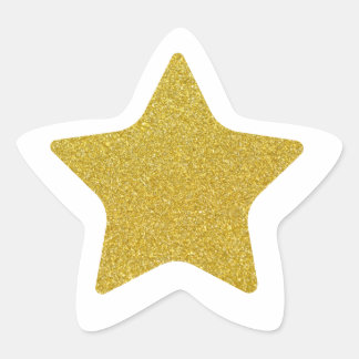 Gold Star Ster Sticker