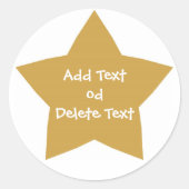 Gold Star Sticker (Voorkant)