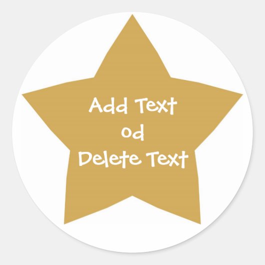 Gold Star Sticker (Voorkant)