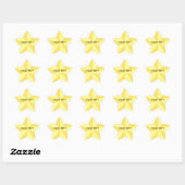 Gold Star Sticker Sjabloon (Vel)