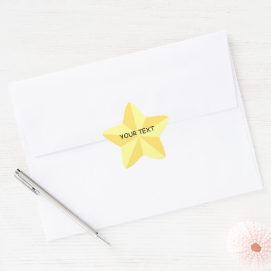 Gold Star Sticker Sjabloon (Envelop)