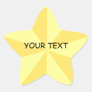 Gold Star Sticker Sjabloon