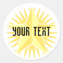 Gold Star Sticker Sjabloon