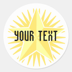 Gold Star Sticker Sjabloon