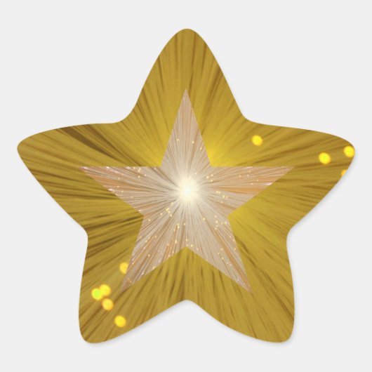 "Gold" Star sticker stervorm (Voorkant)