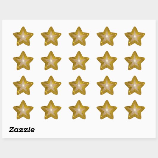 "Gold" Star sticker stervorm (Vel)