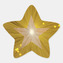 "Gold" Star sticker stervorm