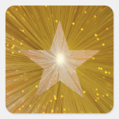 Gold Star sticker vierkant (Voorkant)