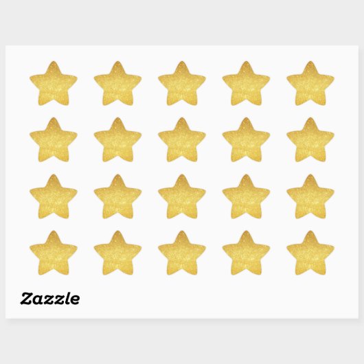 Gold Star-Stickers Ster Sticker (Vel)