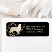 Gold Star Swirl Australian Shepherd Dog Etiket (Insitu)