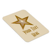 "Gold" Star 'Text' flexibele magneet verticale crè (Rechterzijde)