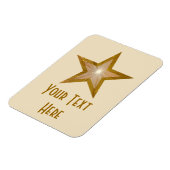 "Gold" Star 'Text' flexibele magneet verticale crè (Linkerzijde)