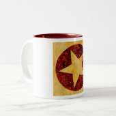 Gold Star Tweekleurige Koffiemok (Voorkant links)