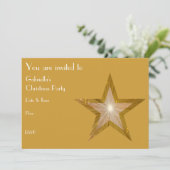Gold Star-uitnodiging voortekst Kaart (Staand voorkant)