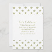 Gold Star-uitnodigingen Kaart (Achterkant)