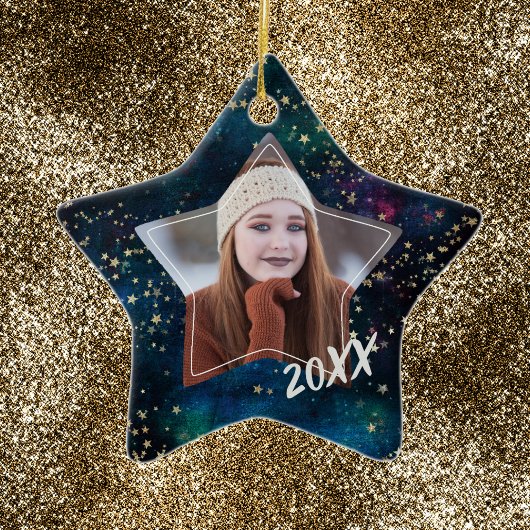 Gold Star Universe Afstuderen Ornament