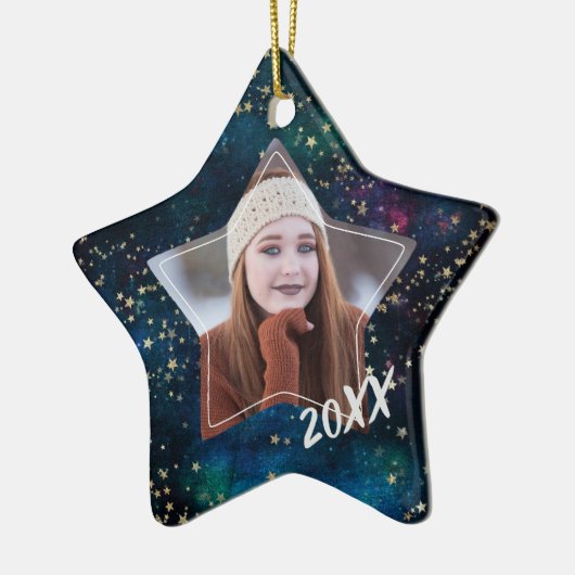 Gold Star Universe Afstuderen Ornament (Links)