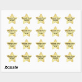 Gold Star Valedictorian Afstuderen Sticker (Vel)