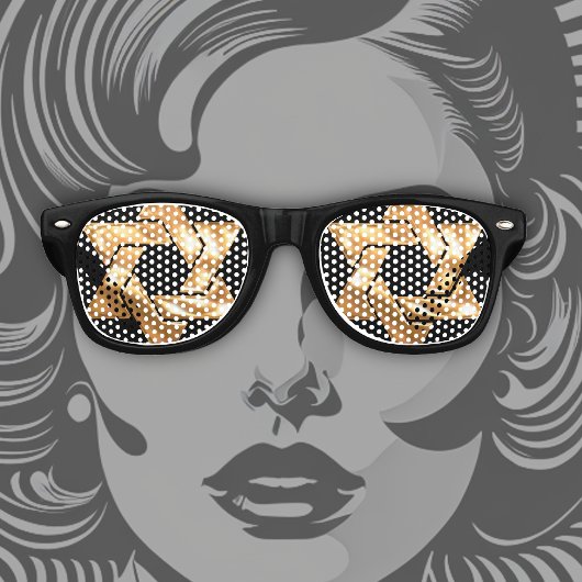 Gold Star van David Bar Mitzvah Retro Zonnebril