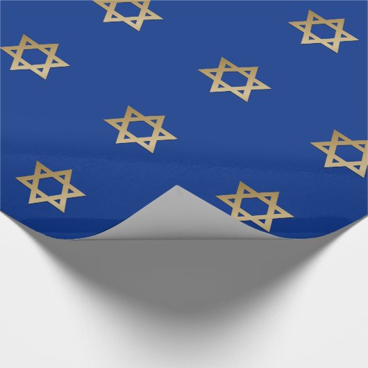 Gold Star van David Jewish Feestdagen Gift Cadeaupapier (Hoek)