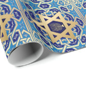 Gold Star van David Jewish Feestdagen Gift Cadeaupapier (Rol Hoek)