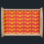 Gold Star van David lichtte Festival decoratie op Dienblad<br><div class="desc">Serving Tray Gold Star van David Pattern Design for Art & Home, Kitchen & Dining, Cookware & Serveware, Serving Tray for Hanukkah Festival en Jewish Holiday, Jubileum, Wedding Day, Bar Mitzvah, Bat Mitzvah, Rosh Hashanah Celebration, Artwork design met Gold David's Star Decorative Patroon (Gold Foil Textuur - EMULATIE), illustratie, Rustic,...</div>
