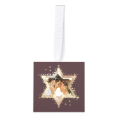 Gold Star van David Mr & Mrs First Hanukkah Foto Decoratie (Voorkant)