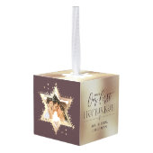 Gold Star van David Mr & Mrs First Hanukkah Foto Decoratie (Achter hoekig)