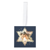 Gold Star van David Mr & Mrs First Hanukkah Foto Decoratie (Voorkant)