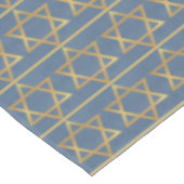 Gold Star van David Pattern op Blue Tafelkleed (Gekanteld)