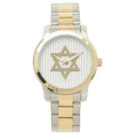 Gold Star van David Seamless Horloge
