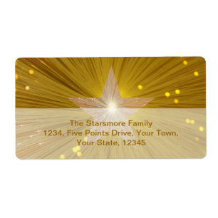 Gold Star-verzendlabel Etiket