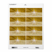 Gold Star-verzendlabel Etiket (Full Sheet)