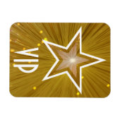 "Gold" Star 'VIP' flexibele magneet (Horizontaal)
