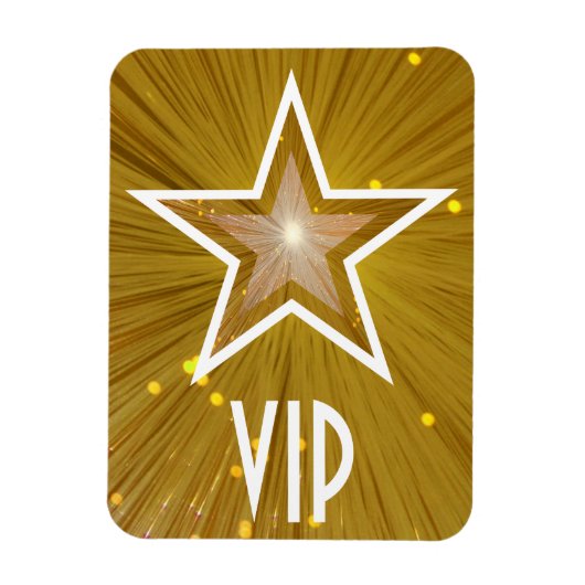 "Gold" Star 'VIP' flexibele magneet (Verticaal)