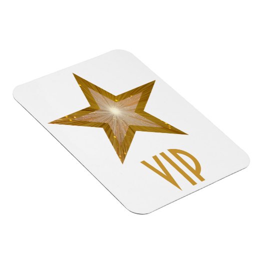 "Gold" Star "VIP" flexibele magneet wit (Rechterzijde)