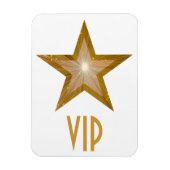 "Gold" Star "VIP" flexibele magneet wit (Verticaal)