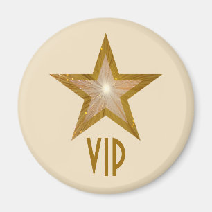 "Gold" Star "VIP" koelkast magnetronomcrème Magneet
