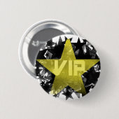 Gold Star VIP Ronde Button 5,7 Cm (Voorkant /achterkant)
