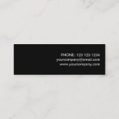 Gold Star-visitekaartje met zwarte achtergrond Mini Visitekaartje (Achterkant)