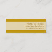 Gold Star visitekaartje stripe skinny (Achterkant)