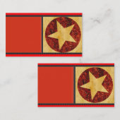 Gold Star-Visitekaartje Visitekaartje (Voorkant / Achterkant)