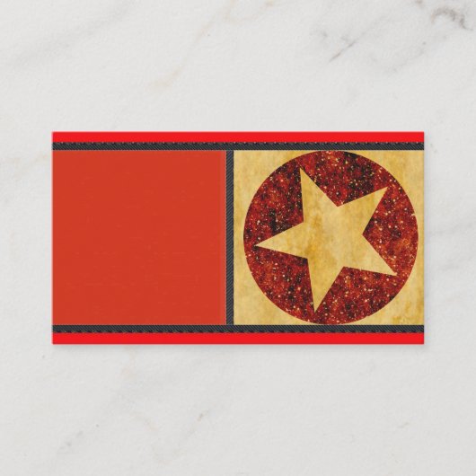 Gold Star-Visitekaartje Visitekaartje (Voorkant)