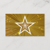 Gold Star-visitekaartje, wit terug Visitekaartje (Voorkant)