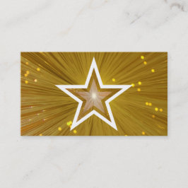 Gold Star-visitekaartje, wit terug Visitekaartje