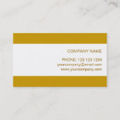 Gold Star visitekaartje witte streep (Achterkant)
