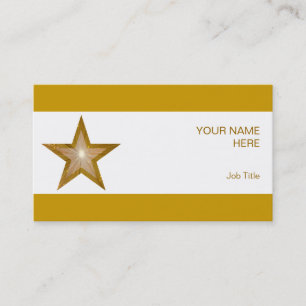 Gold Star visitekaartje witte streep