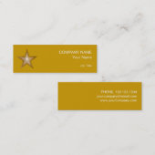 Gold Star-visitekaartjes sjabloon met ongekend gou Mini Visitekaartje (Voorkant / Achterkant)