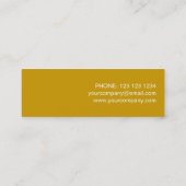 Gold Star-visitekaartjes sjabloon met ongekend gou Mini Visitekaartje (Achterkant)