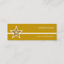 Gold Star White line visitekaartje goudmakreel